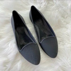 Crocs | Womens Eve Solid Black Loafer Flat Ballet Pointed Toe Size 8 Ladies Shoe